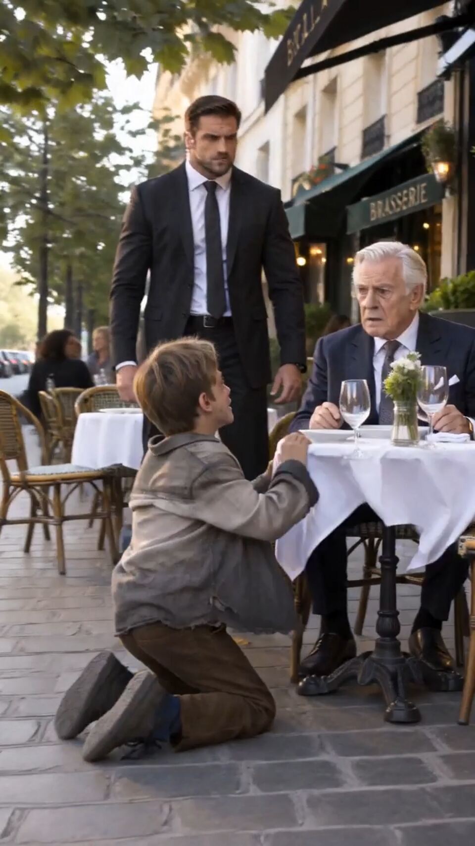 The Boy Who Fell At His Table With A Silver Pendant