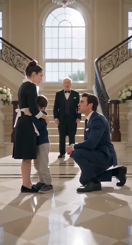 The Weight Of A Whisperthe Silence In The Grand Marble Foyer Of The Ashford Estate Was No Longer The Empty, Hollow Quiet Of An Affluent House, But A Fragile Thread Stretched Taut Across Three Lives. Christian Ashford Remained Frozen On One Knee. His Dark Navy Suit Creased Beneath The Pressure, His Polished Oxfords Anchored To The Checkered Floor, But Inside, Every Foundation He Had Constructed Over The Past Five Years Had Just Dissolved.