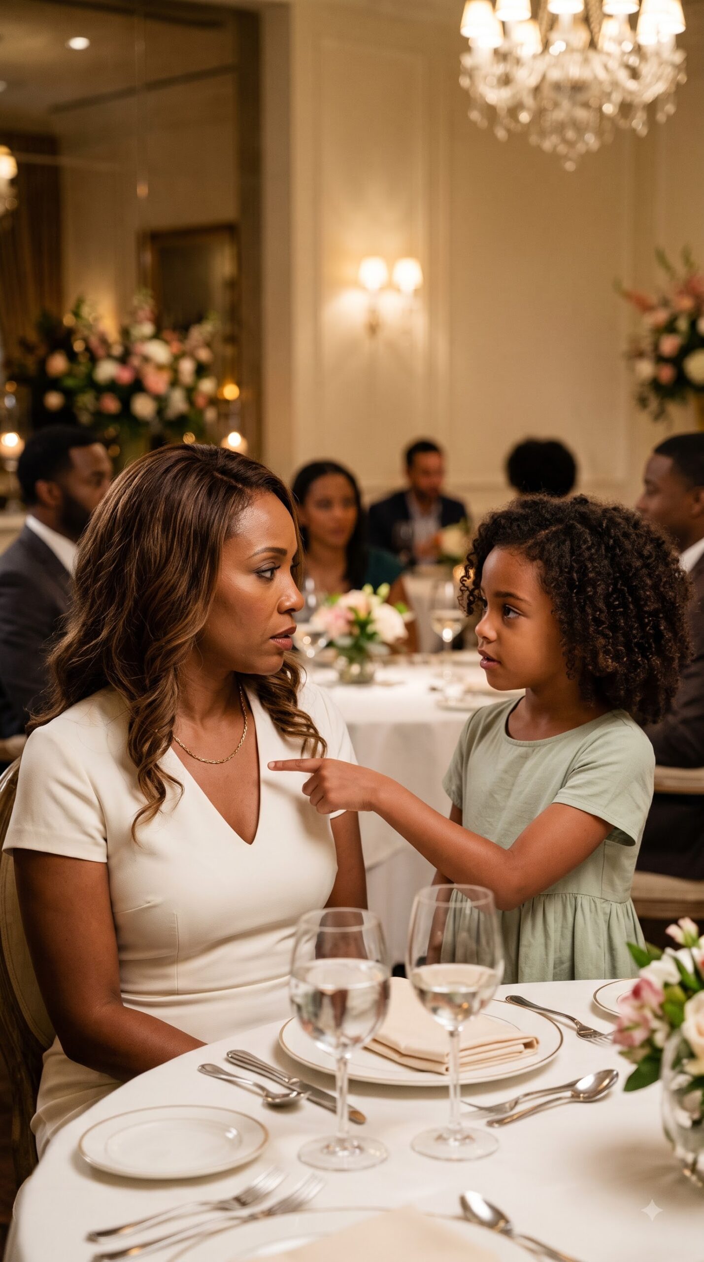 Inside An Elegant Restaurant, A Little Girl Suddenly Pointed At Clara’s Necklace And Whispered, “Ma’am… That Necklace Belongs To My Mother.” Clara Froze. The Necklace Had Been Created As A Matching Pair—One Belonged To Her, While The Other Disappeared The Same Night Her Daughter Maya Vanished Five Years Earlier. But Before The Girl Could Reveal Her Mother’s Name, Clara Looked Through The Glass Doors And Saw Elena, The Former Nanny She Had Once Trusted More Than Anyone. And Around Elena’s Neck… Was The Missing Half.