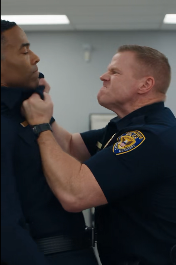 They Dragged A Calm Man In A Command Uniform Across Riverside’s Front Desk Without Even Asking His Name. Moments Later, A Single Radio Call Revealed They Had Handcuffed Their Newly Appointed Police Chief.