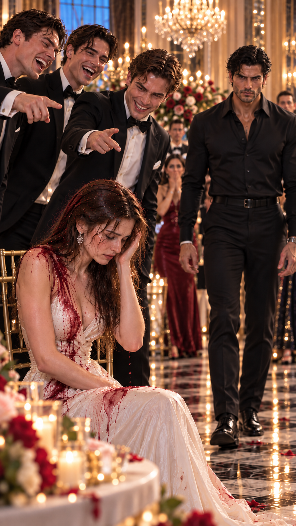 Red Wine Hit My Face Beneath A Thousand Glittering Crystals, And The Laughter That Followed Was Even Colder 015